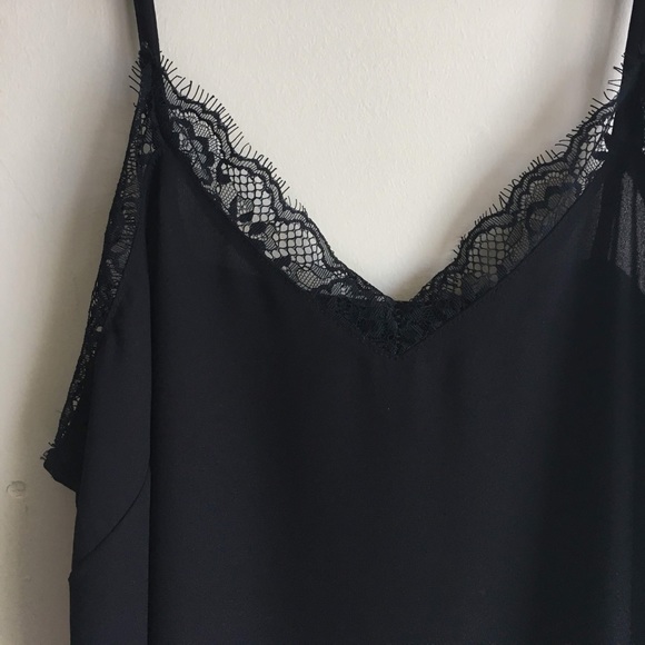 Black Lace Tank Top - Picture 3 of 5